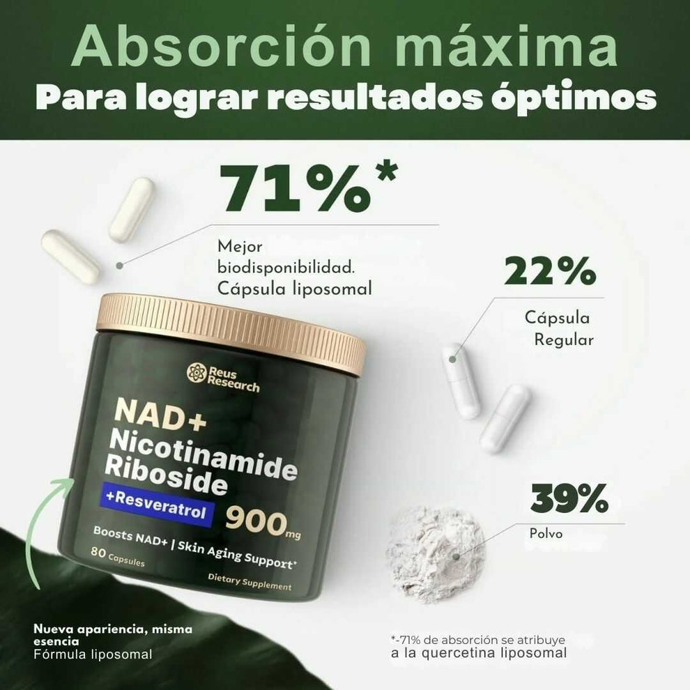 NAD+ Ribósido de Nicotinamida™ +Resveratrol