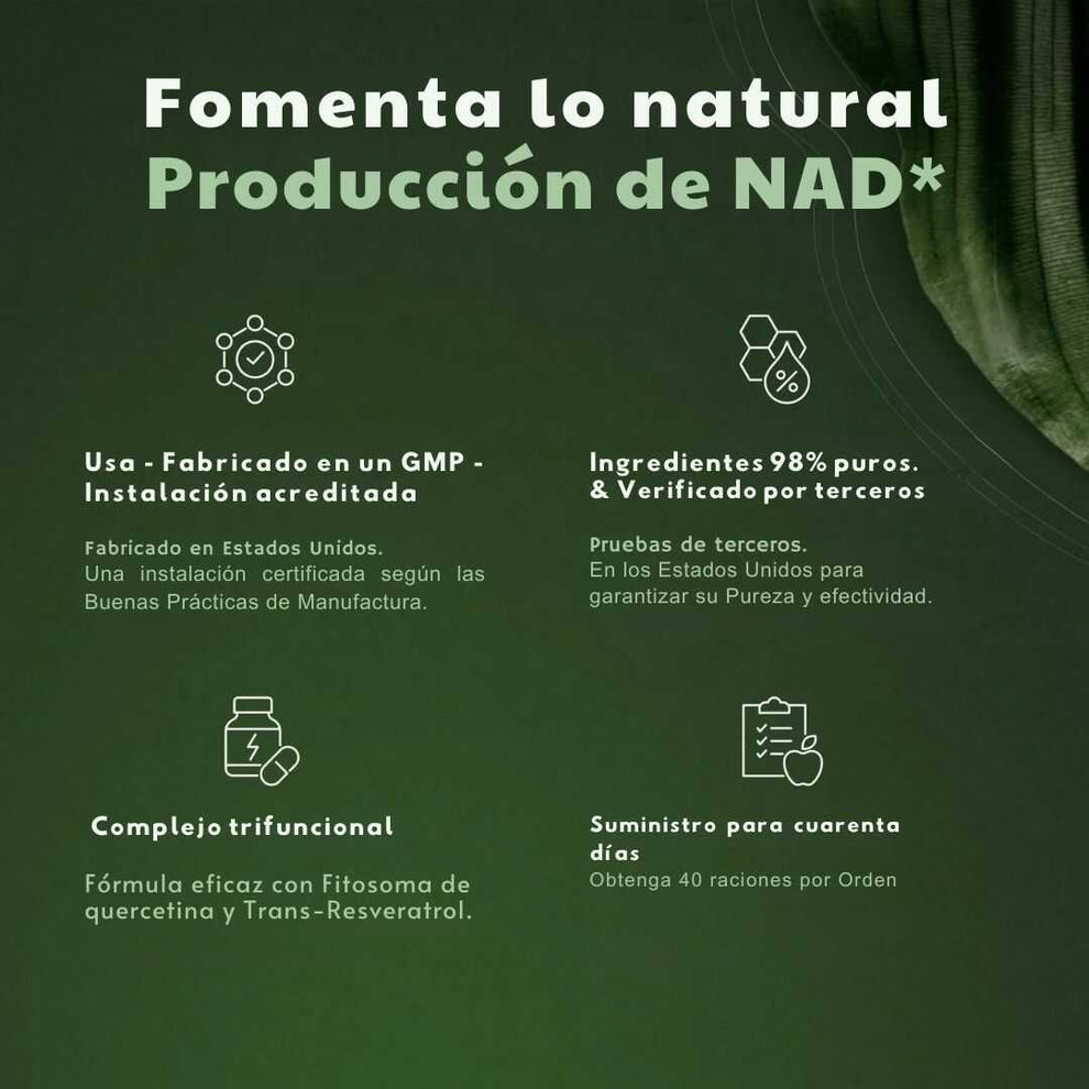 NAD+ Ribósido de Nicotinamida™ +Resveratrol